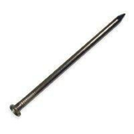 PRO-FIT 00 Finishing Nail, 10 in L, Carbon Steel, Brite, Flat Head, Round Shank, 5 lb 53275